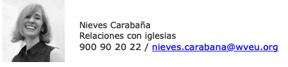 Firma Nieves Carabaña World Vision